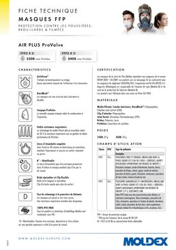 Masque de protection réutilisable contre les pollutions atmosphériques | Air Plus Provalve