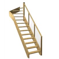Escalier Aria quart tournant haut rampe Emerence| LAPEYRE SERVICES