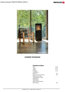 Poêle Bioéthanol Uni(k)4