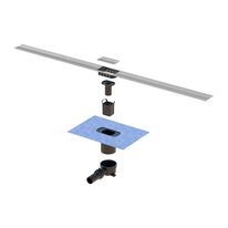 Système de douche à l’italienne | PP DRAIN VARIOGUARD réglable en longueur et en hauteur