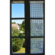Film décoratif pour vitrages | Carrés 3,5 cm