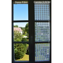 Film décoratif pour vitrages | Carrés 3,5 cm