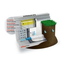 Isolation par l'extérieur de murs enterrés | SOMDRAIN RT5