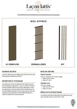 Panneaux muraux et plafonds | CREMAILLERES