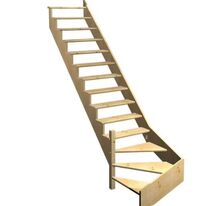 Escalier Ouessant quart tournant bas sans rampe | LAPEYRE SERVICES