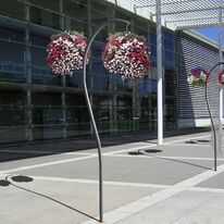 Suspente florale | Suspente Horizon en acier galvanisé pour fleurissement urbain