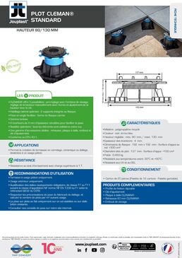Plots standards CLEMAN® pour dalles
