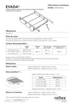 Store anti-chaleur velum coulissant pour vérandas | EVADA