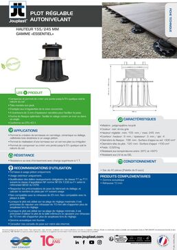 Plots autonivelants ESSENTIEL pour dalles