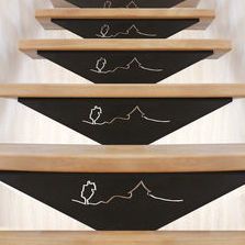 Escalier avec ailette en métal thermo-laqué | CAUSSE SIGNATURE