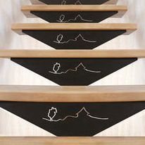 Escalier avec ailette en métal thermo-laqué | CAUSSE SIGNATURE