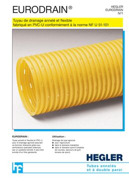 Drains agricoles en PVC | Eurodrain