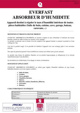 Absorbeur d'humidité | EVERFAST ABSORBEUR D’HUMIDITE