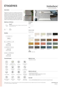 Étagère pour rangement à base de résine | ÉTAGÈRES Shelves