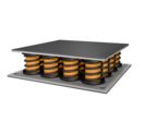 Isolation des vibrations sur ressorts Getzner Isotop  | SOLUTIONS RESSORT ISOTOP