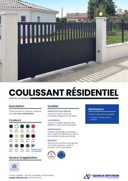 Portail Aluminium Coulissant | Portail coulissant Résidentiel