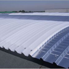 Système de plaque alvéolaire en polycarbonate pour toiture | ONDUCLAIR PCMW VOUTE 