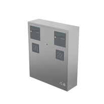 Muret technique double boite aux lettres face habillage coffret électricité gaz CIBE | MTF 110 BAL2 