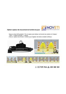 Suspente lumineuse industrielle LED | ETI-HB Série