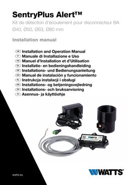 Kit de détection de fuite disconnecteur BA - SentryPlus Alert™