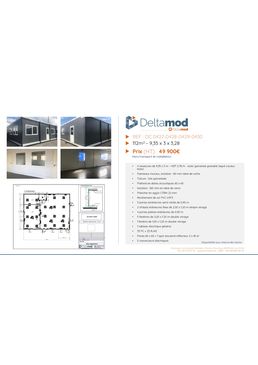 Bâtiment modulaire pour bureaux préfabriqué | Deltamod