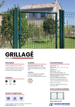 Portillon Acier Grillagé | QUAGLIA DIFFUSION