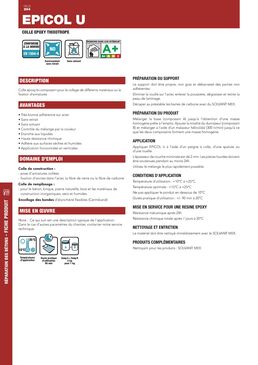 Colle époxy thixotrope en kit | EPICOL U 