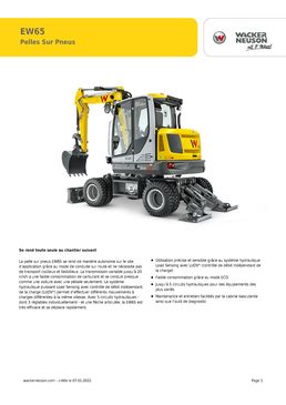 Pelle sur pneus en vente ou en location | 6.7 T