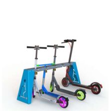 Range trottinettes | Range trottinettes Ecolor en acier écoconçu