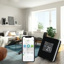 Thermostat d'ambiance connecté et intelligent  pour systèmes de chauffage et de rafraîchissement électriques ou hydrauliques | THERMA HOME