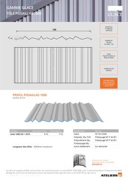 Bardage acier à effet aléatoire et nervures anguleuses pour façades design