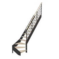 Escalier Estelle quart-tournant bas rampe Eva| LAPEYRE SERVICES