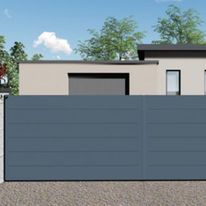 Portail battant alu plein standard | ABS SAS