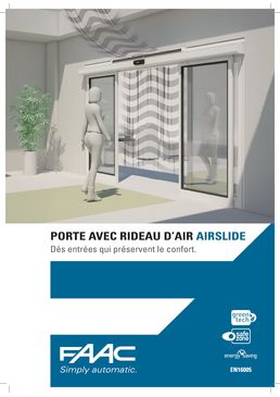 Porte coulissante avec rideau d'air intégré | AIRSLIDE 