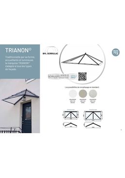 Marquise traditionnelle en aluminium soudé | Trianon