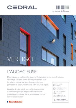 Ardoise fibres-ciment pour toiture et façade | Vertigo