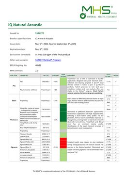Revêtement de sol acoustique homogène en vinyle bio-attribué | iQ Natural Acoustic