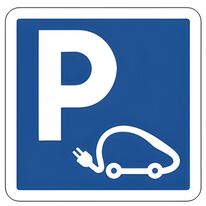 Panneau parking voiture électrique C1a 500 mm classe 1 | 1-02-2-036e3