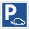 Panneau parking voiture électrique C1a 500mm classe 1