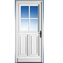 Porte d'entrée Sully PVC blanc sur mesure | LAPEYRE SERVICES
