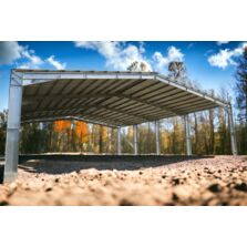 Bâtiment de stockage 500m² 20.60x24x5 m avec chéneaux et régulateur 