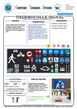 Thermocollant préfabriqué pour signalisation horizontale | THERMOCOLLE SIGNAL