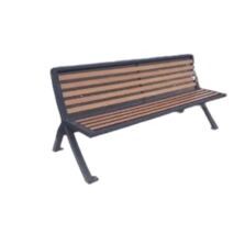 Banc extérieur acier Albus | 1-01-3-010