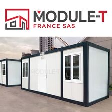 Bungalow Vestiaire Chantier | Container Vestiaire Sanitaire Module T France |  Vente neuf sur mesure 