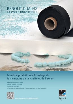 Colle universelle pour membrane d'étanchéité et isolant | RENOLIT DUALFIX