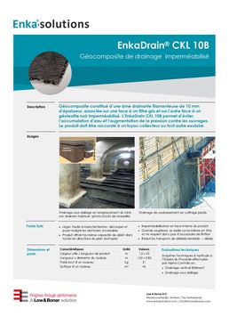 Géocomposite de drainage sous dallage | ENKADRAIN CKL10 B 