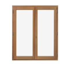Fenêtre pin 2 vantaux sur-mesure ODE lasure pin naturel