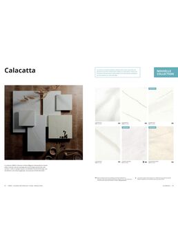 Plaque en solid surface effet marbre | Collection Calacatta