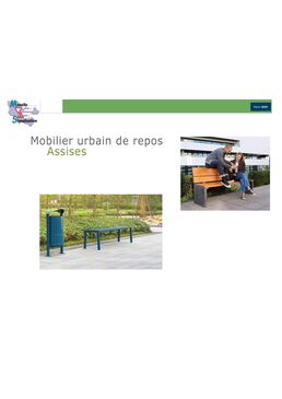 Mobilier urbain de repose | Gamme Assises