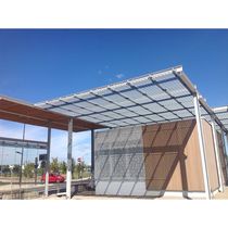 Caillebotis à lames inclinées : brise-soleil, brise-vue | JK TECHNIC